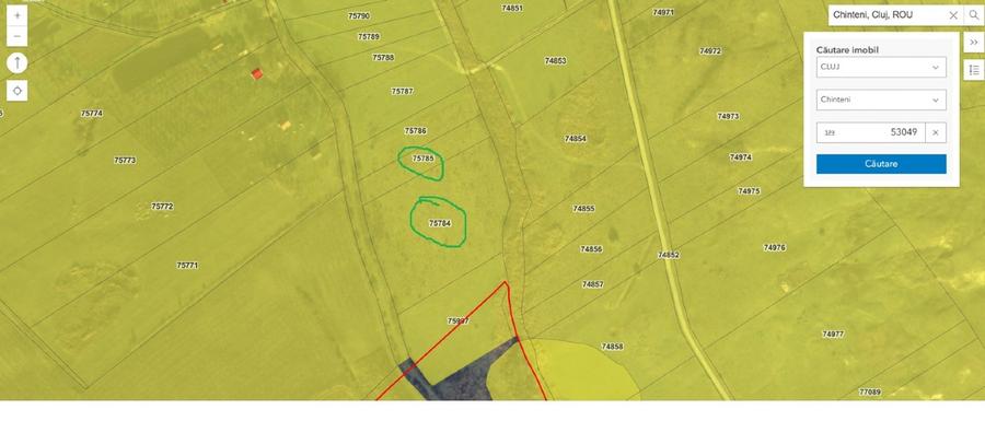 Teren agricol extravilan in Feiurdeni cu acces din Câmpenești. S=10300mp+2300mp