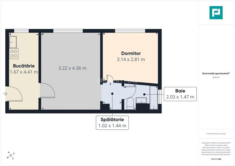Apartament 2 camere, G. Ureche, zona D. Cantemir - 8
