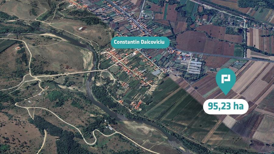 Teren extravilan 95.23 ha lângă Caransebeș
