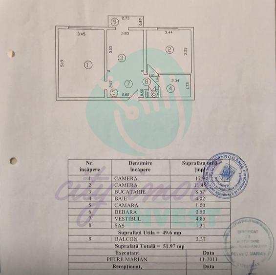 Apartament 2 camere, zona linistita