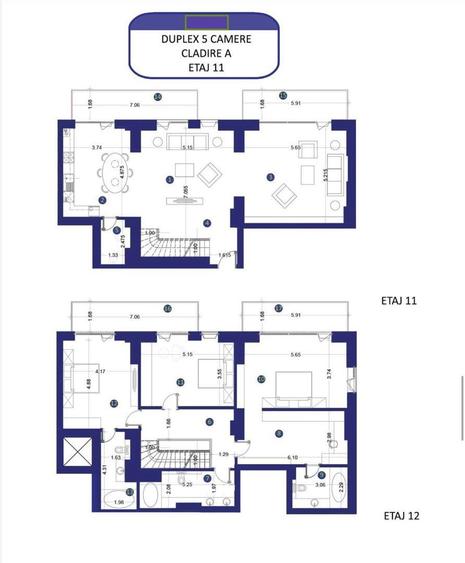 Duplex 5 camere 251 MP 8 Parcari Ștefan cel Mare - Parcul Circului