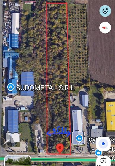 Calea Republicii teren intravilan industrial-langa Toyota