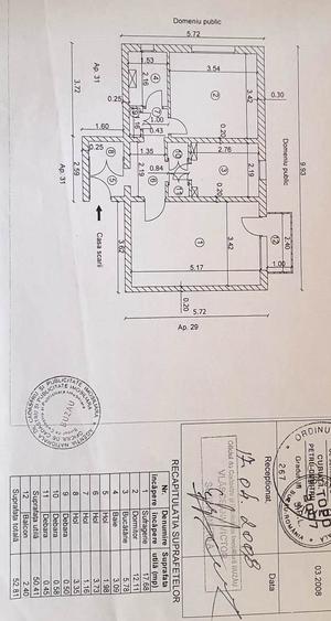 Apartament 2 camere, decomandat, 53 mp, cartier Micro 5, liber, acte în regulă