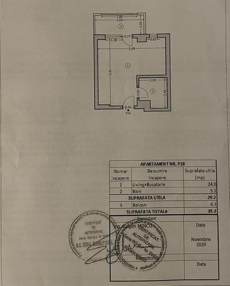 APARTAMENT 2 CAMERE MILITARI RESIDENCE STR. ILIE PETRE 84, PARTER INALT, PARCARE