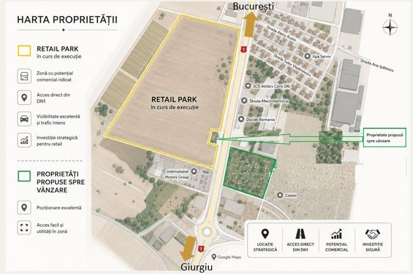 Vand teren in Jilava/ Giuiului-2381 mp- showroom, drive -in, farmacie