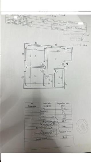 Apartament 3 camere demisol Gloriei Damaroaia Bucurestii Noi 0 comision