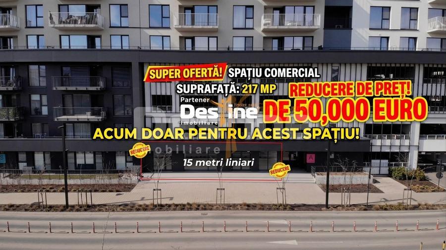 Spatiu Comercial 217 mp parter 2 parcari la intrare in Silk District