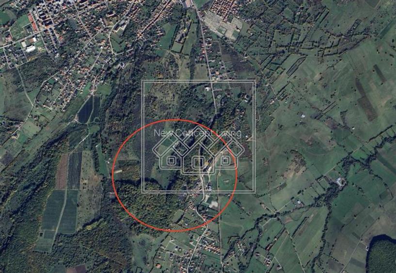 Teren in Cisnadie - 1.500 mp, inainte de Tocile, acces la drum, investitie - 4
