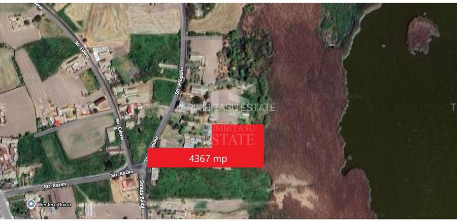 Teren intravilan 4367 mp – Salcioara – deschidere la lac