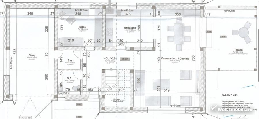 Casa individuala, 160mp utili, 5 camere, teren 630 mp, garaj, terasa – Popesti