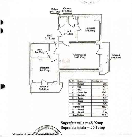 2 Camere cu doua balcoane Et. 4/8 Zona Gorjului