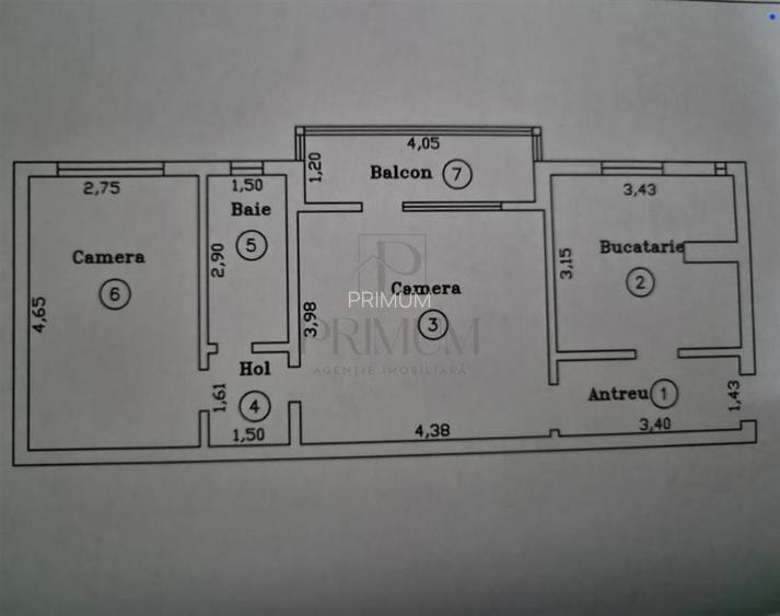 Soarelui - 2 Camere - Bloc izolat - Centrala proprie - 11