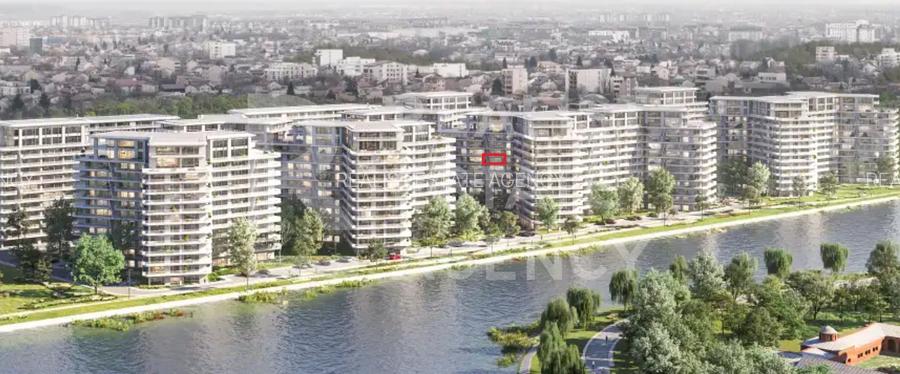 Apartament cu vedere spre lac,  50 mp, comision 0% - 3