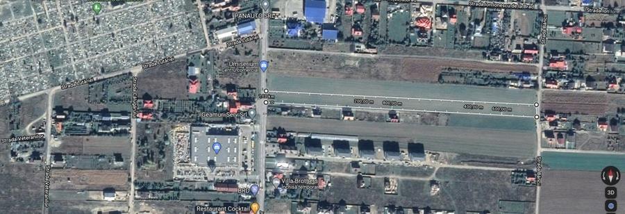 Teren pentru dezvoltare – 10.000 mp – utilități complete – str. FERMELOR