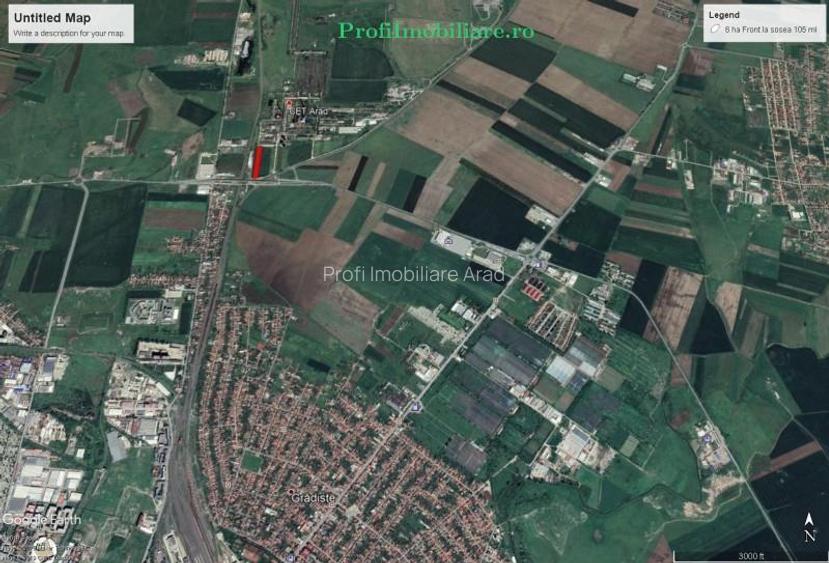 Teren 5.000 mp pt. diverse activitati cu acces din sosea strada Ovidiu in fata l - 3
