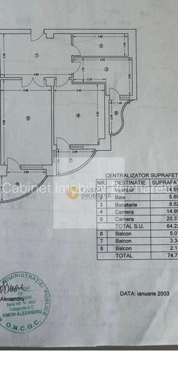 2 camere I Bulevard Unirii I Etaj 5 I  Decomandat - 25