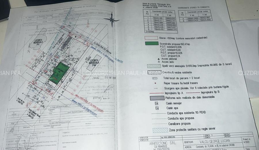 Teren constructii, 1334mp, de vanzare in Km 5, comision 0% - 44