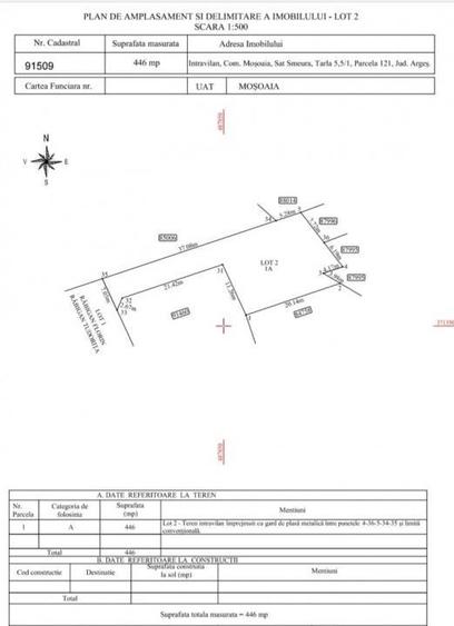 Teren intravilan 446 mp – Strada Pinilor, zonă exclusivistă foarte căutată
