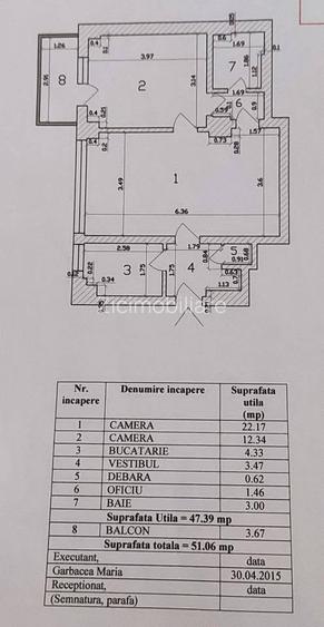 Apartament 2 camere Nicolae Bălcescu – Universitate, 52 mp, mobilat și utilat - 1