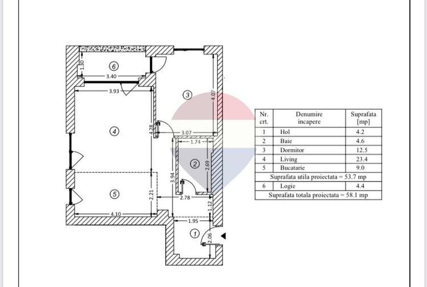 Apartament 2 camere de vanzare Metro City, Sector 1 - 1