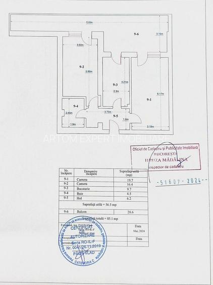 Apartament 2 camere, balcon 28mp | Auchan Titan - IRAM - 13