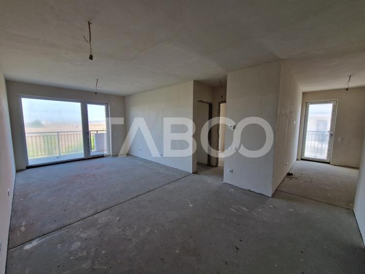 Apartament cu orientare SV 70 mpu 3 camere 2 bai bloc cu lift Turnisor