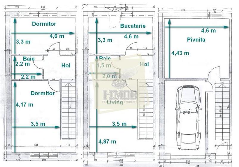 Casa mobilata 4 camere 2 bai si garaj in Turnisor