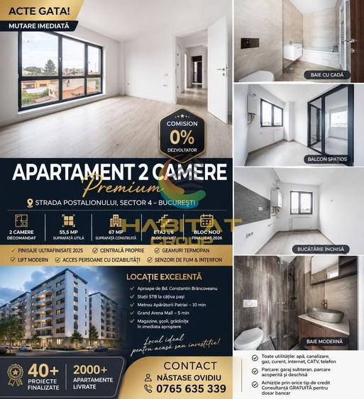 Vanzare 2 Camere PREMIUM | ACTE GATA!