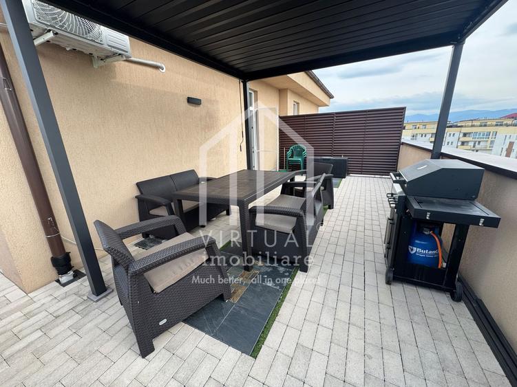 Penthouse cu 2 camere - 41 mp utili + 45 mp terasa + boxa + parcare
