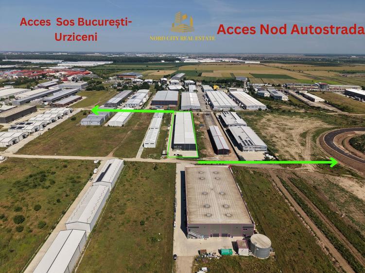 Hală Industrială P+1E | 8.000 mp teren | Acces A0 | DN2 | Afumați