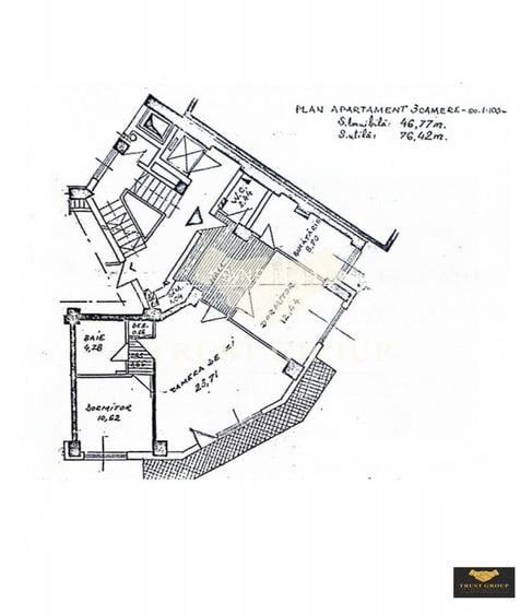 Apartament 3 camere Calea Victoriei / Imobil 1983