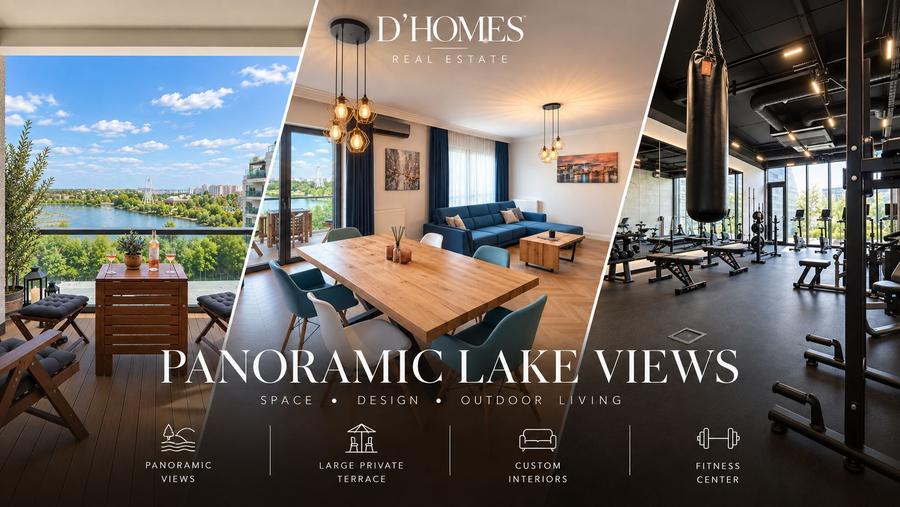 For Rent I 4-room Luxury Apartment I Lake View I Floreasca