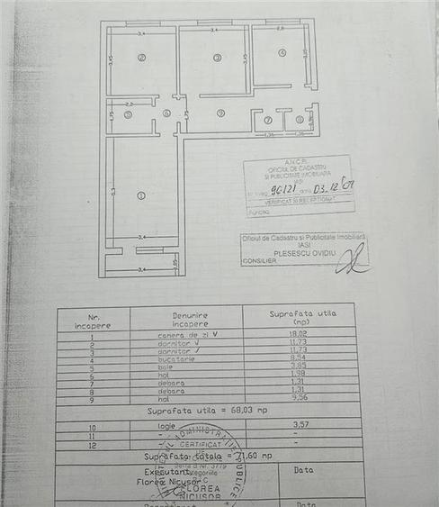Apartament 3 camere Tatarasi