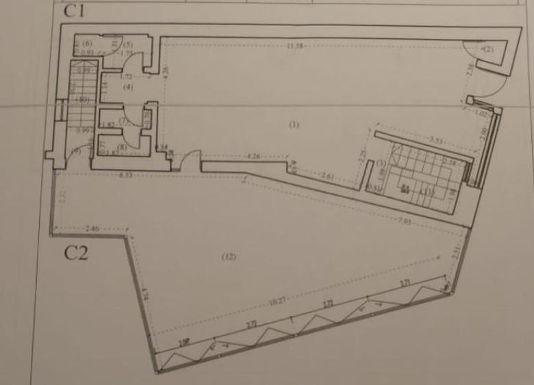 Zona Piata Romana S+P+1+M stradal comercial ,birouri ,investitie