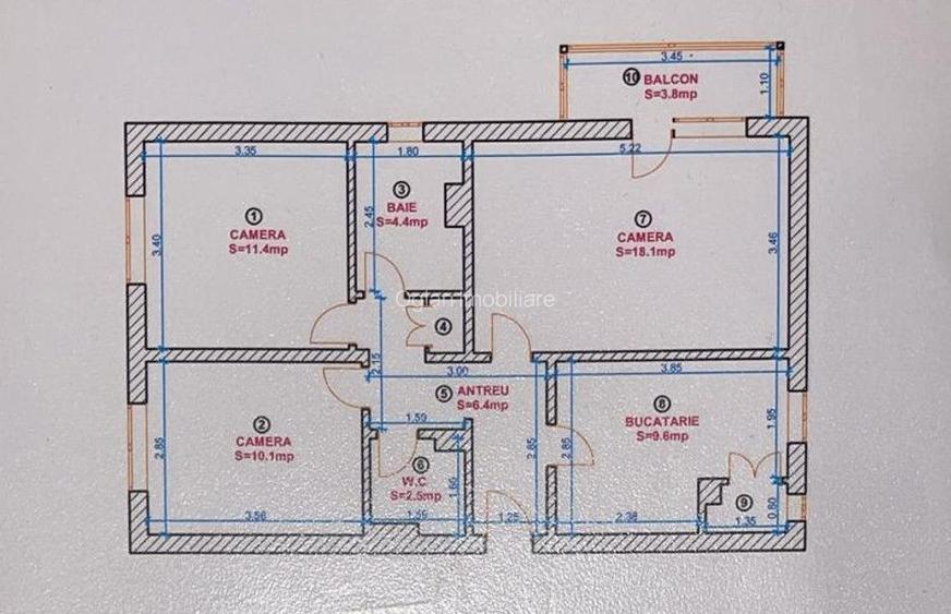 Apartament 3 cam, Et.1, Strand, COMISION 0% - 16