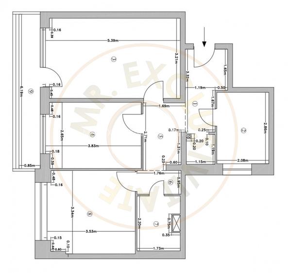 Ap. 3 camere, decomandat, etaj 2, Lacul Tei, Bucuresti - 8