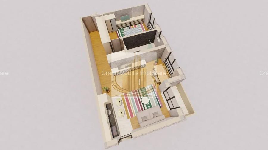 Apartament 2 camere Sânandrei, 55 mp, balcon, parcare inclusă