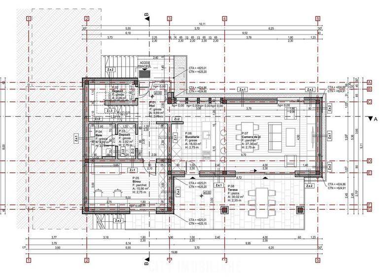 Teren intravilan 1.375 mp cu Proiect autorizat pentru duplex, Feleacu
