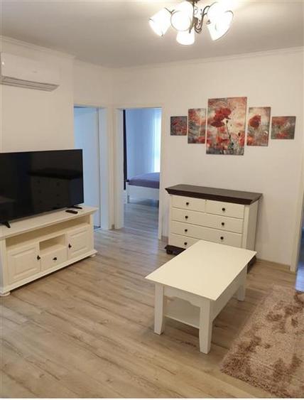 Etaj 2 in bloc nou cu 2 bai, mobilat si utilat
