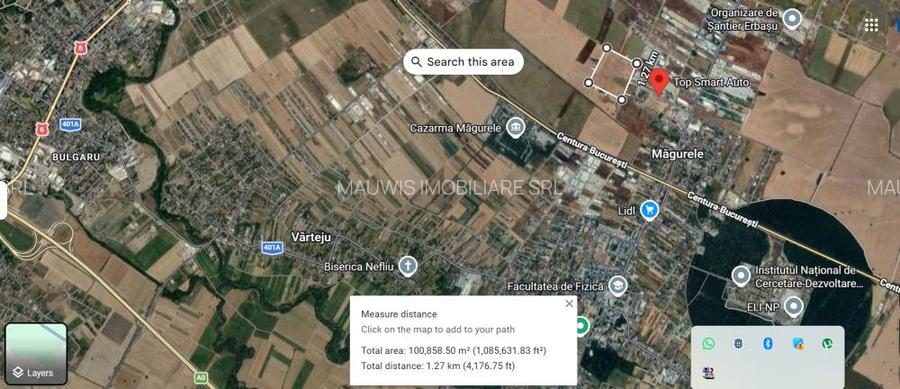 Teren intravilan 105.000 mp Magurele strada Fermei - 3