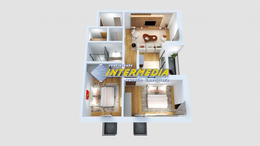 Apartament 2 camere BLOC NOU Cetate Balcon Boxa Clima Parcare Finisat la cheie