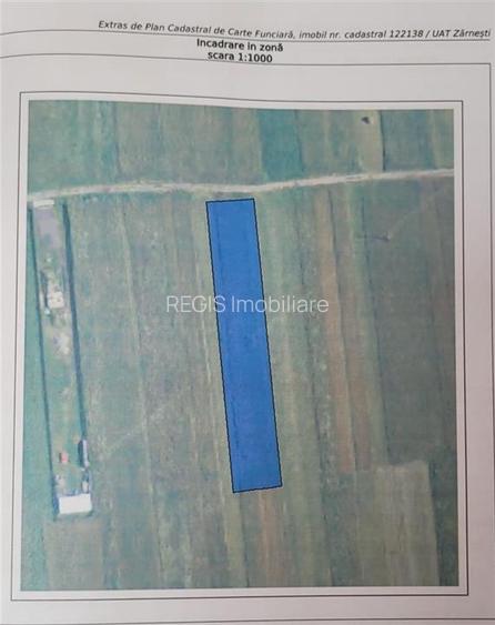 Teren constructii, 2396mp, front 19ml-Zarnesti - 2