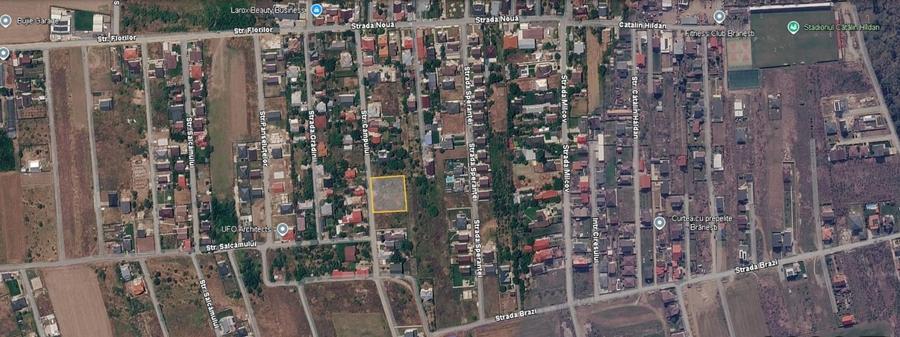 Teren intravilan 1.924 mp Brănești, Str. Câmpului