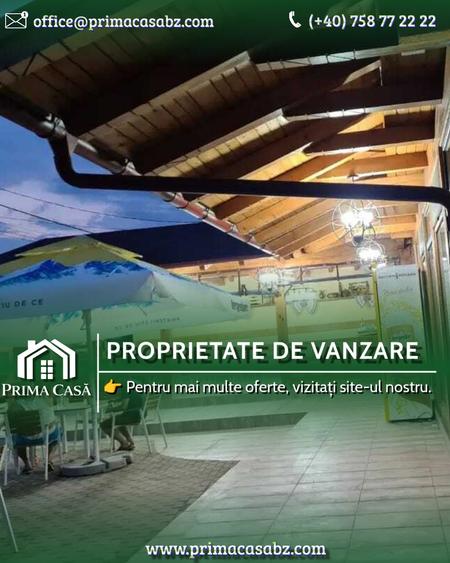 Oportunitate de investitie in Vernesti/BZ! Spatiu comercial – teren intravilan