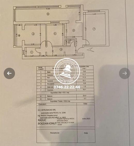 Apartament 3 camere decomandat 90 mp total grădină - Frumoasa
