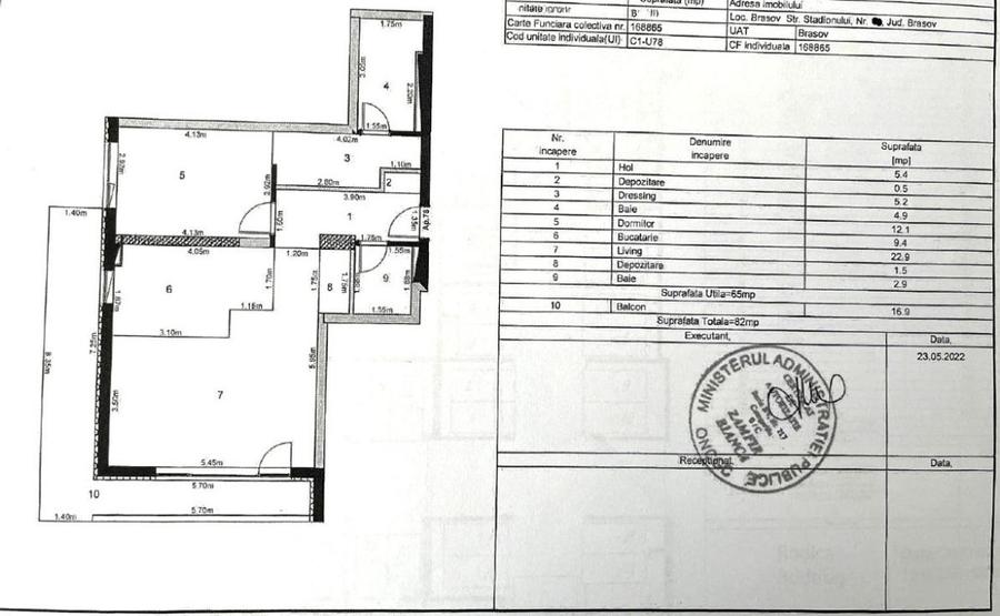 Proprietar | 2 camere+2 băi | 65 mp utili + 17 mp ba|con | parcare subsol