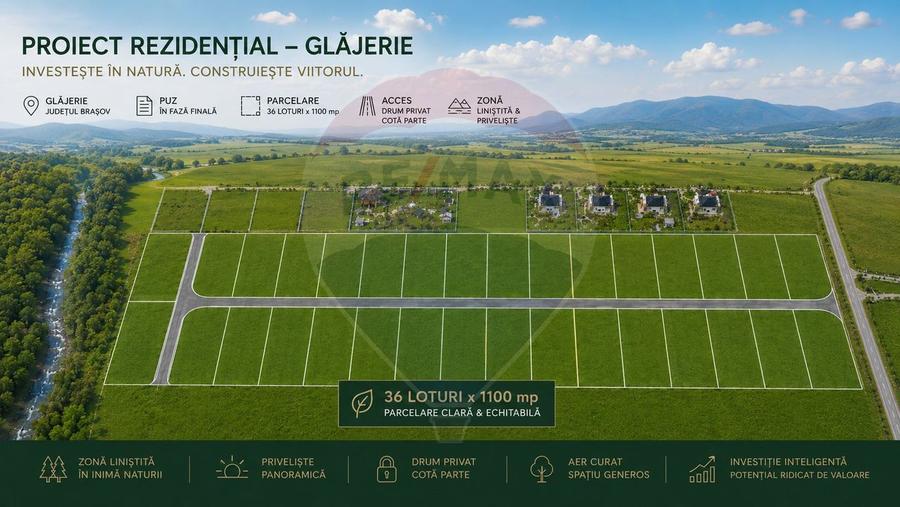 Comision 0 | Teren cu priveliște superbă | Glăjărie | Râșnov