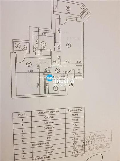Apartament 2 cam,  decomandat, de vanzare zona Copou - Bellevue - 8