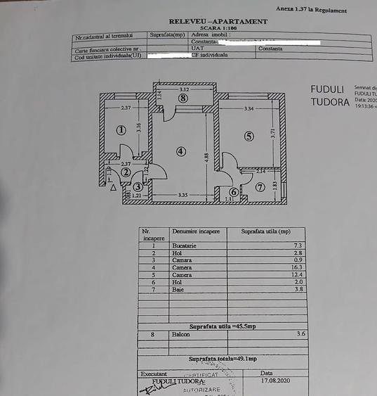 City park- apartament 2 camere 49 mp liber