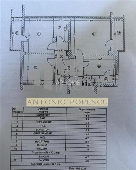 Apartament 3 camere, centrala proprie, Ploiesti, zona Cioceanu. - 5